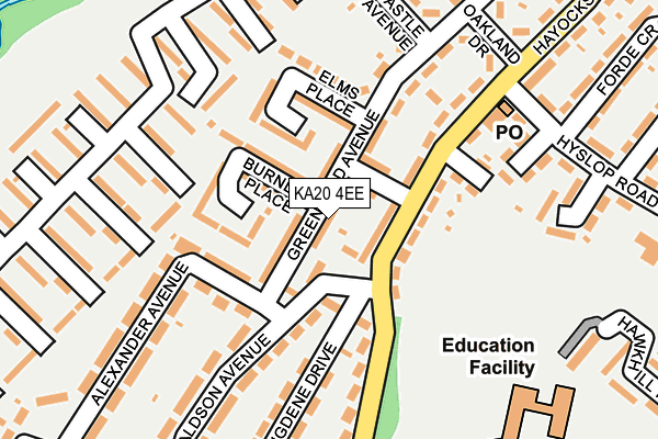 KA20 4EE map - OS OpenMap – Local (Ordnance Survey)