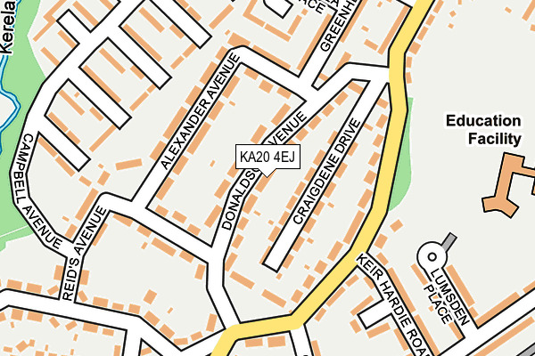 KA20 4EJ map - OS OpenMap – Local (Ordnance Survey)