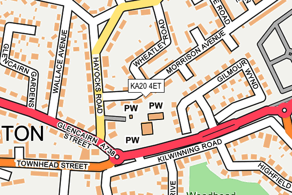 KA20 4ET map - OS OpenMap – Local (Ordnance Survey)