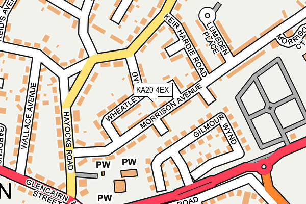 KA20 4EX map - OS OpenMap – Local (Ordnance Survey)
