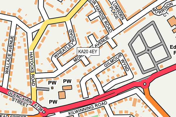 KA20 4EY map - OS OpenMap – Local (Ordnance Survey)