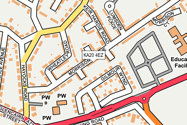 KA20 4EZ map - OS OpenMap – Local (Ordnance Survey)
