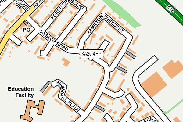 KA20 4HP map - OS OpenMap – Local (Ordnance Survey)