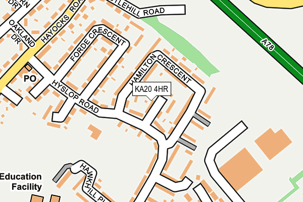 KA20 4HR map - OS OpenMap – Local (Ordnance Survey)