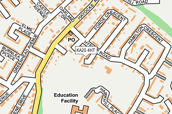 KA20 4HT map - OS OpenMap – Local (Ordnance Survey)