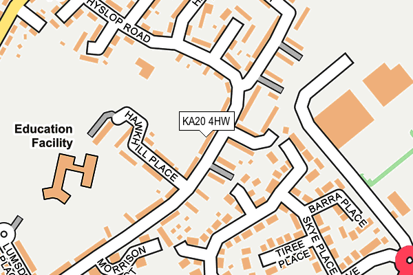 KA20 4HW map - OS OpenMap – Local (Ordnance Survey)