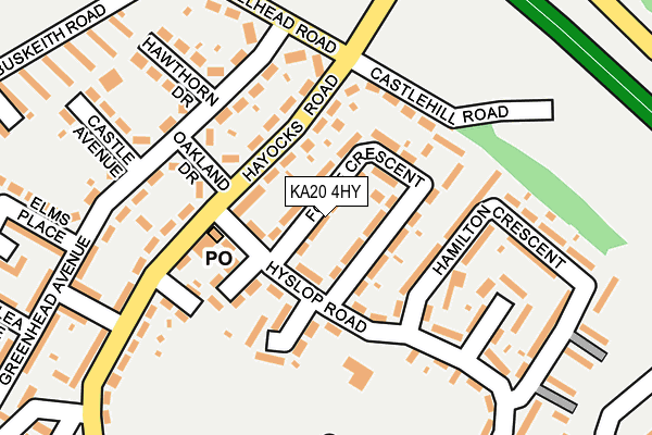 KA20 4HY map - OS OpenMap – Local (Ordnance Survey)