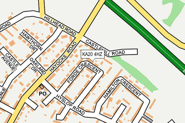 KA20 4HZ map - OS OpenMap – Local (Ordnance Survey)