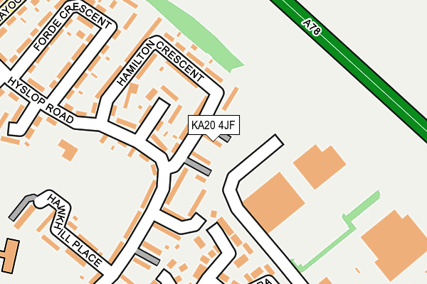 KA20 4JF map - OS OpenMap – Local (Ordnance Survey)