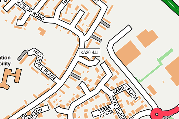 KA20 4JJ map - OS OpenMap – Local (Ordnance Survey)