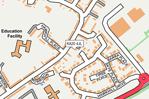 KA20 4JL map - OS OpenMap – Local (Ordnance Survey)