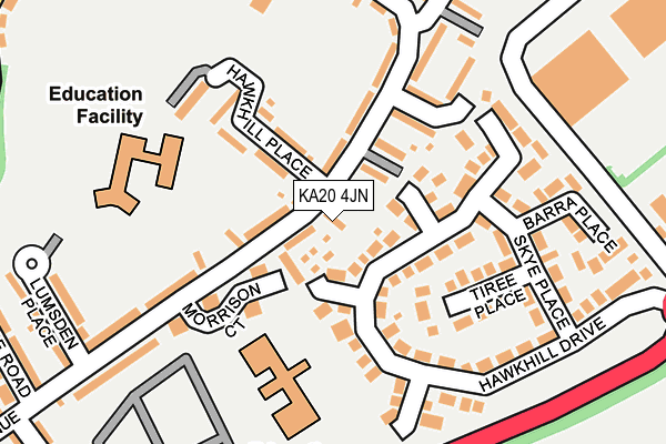 KA20 4JN map - OS OpenMap – Local (Ordnance Survey)