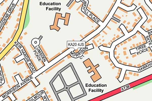 KA20 4JS map - OS OpenMap – Local (Ordnance Survey)
