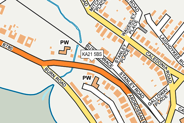 KA21 5BS map - OS OpenMap – Local (Ordnance Survey)