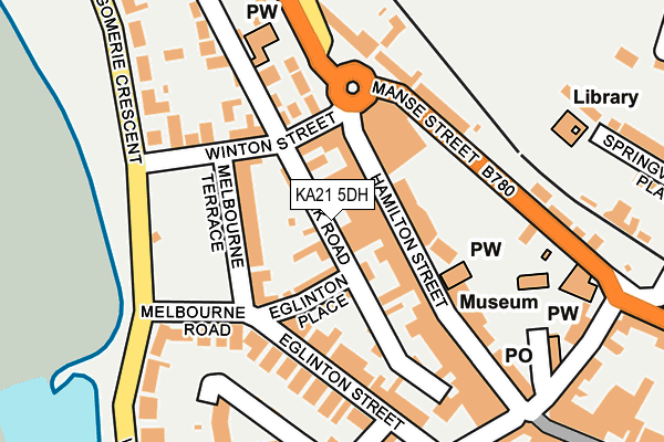 KA21 5DH map - OS OpenMap – Local (Ordnance Survey)