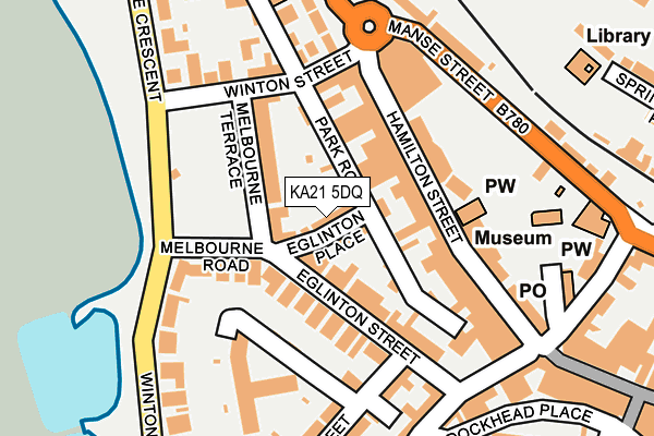 KA21 5DQ map - OS OpenMap – Local (Ordnance Survey)