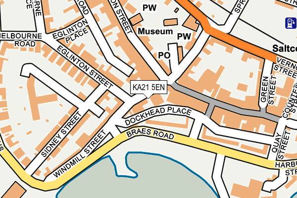 KA21 5EN map - OS OpenMap – Local (Ordnance Survey)