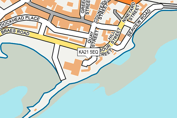 KA21 5EQ map - OS OpenMap – Local (Ordnance Survey)