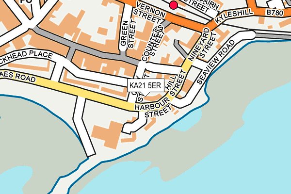 KA21 5ER map - OS OpenMap – Local (Ordnance Survey)