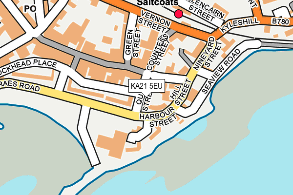 KA21 5EU map - OS OpenMap – Local (Ordnance Survey)
