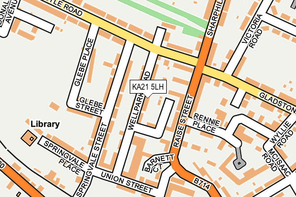 KA21 5LH map - OS OpenMap – Local (Ordnance Survey)