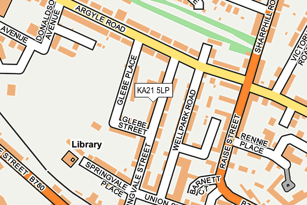 KA21 5LP map - OS OpenMap – Local (Ordnance Survey)