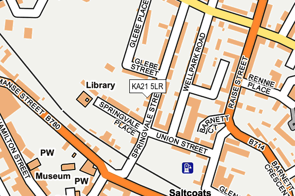 KA21 5LR map - OS OpenMap – Local (Ordnance Survey)