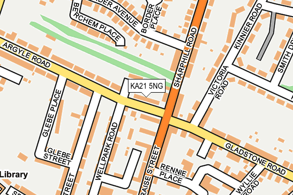 KA21 5NG map - OS OpenMap – Local (Ordnance Survey)