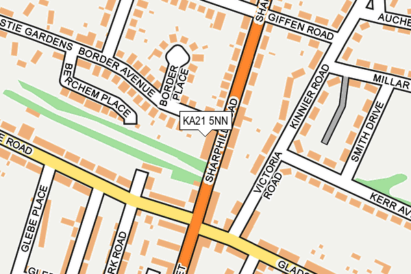 KA21 5NN map - OS OpenMap – Local (Ordnance Survey)
