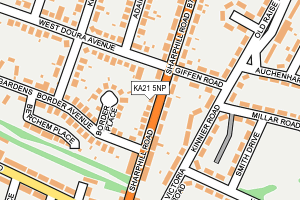 KA21 5NP map - OS OpenMap – Local (Ordnance Survey)
