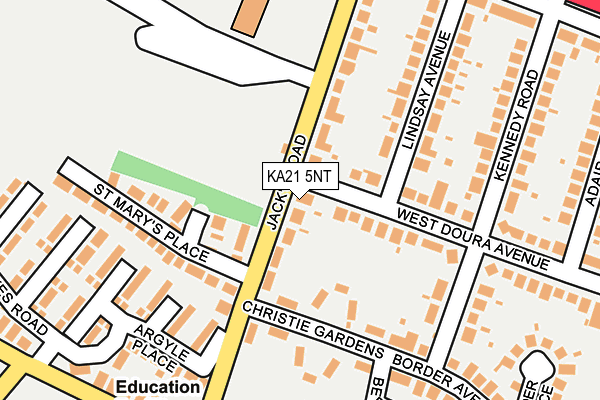 KA21 5NT map - OS OpenMap – Local (Ordnance Survey)