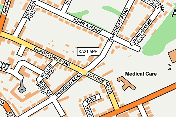 KA21 5PP map - OS OpenMap – Local (Ordnance Survey)