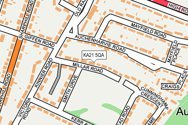 KA21 5QA map - OS OpenMap – Local (Ordnance Survey)