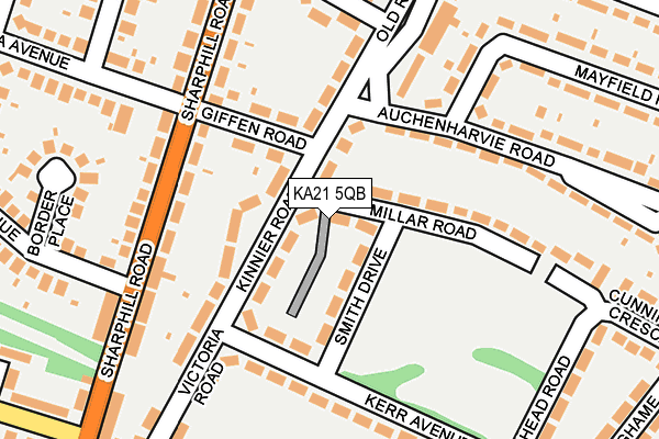 KA21 5QB map - OS OpenMap – Local (Ordnance Survey)
