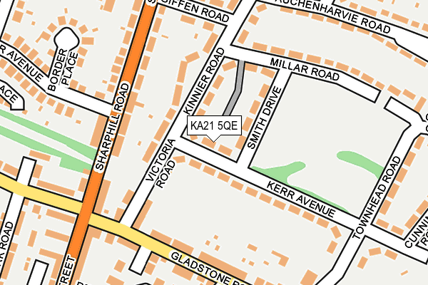 KA21 5QE map - OS OpenMap – Local (Ordnance Survey)