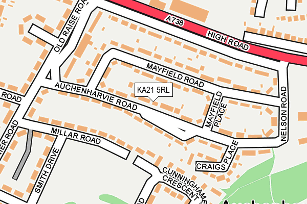 KA21 5RL map - OS OpenMap – Local (Ordnance Survey)