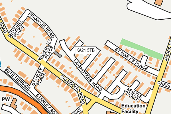 KA21 5TB map - OS OpenMap – Local (Ordnance Survey)