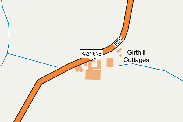 KA21 6NE map - OS OpenMap – Local (Ordnance Survey)