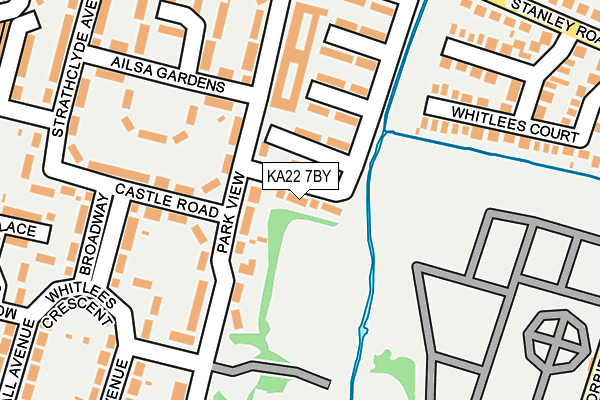 KA22 7BY map - OS OpenMap – Local (Ordnance Survey)