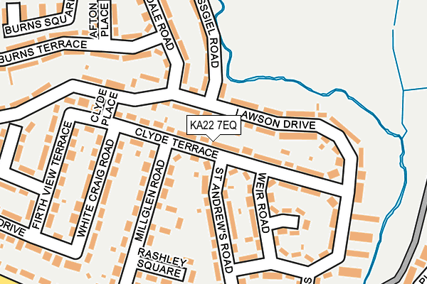 KA22 7EQ map - OS OpenMap – Local (Ordnance Survey)