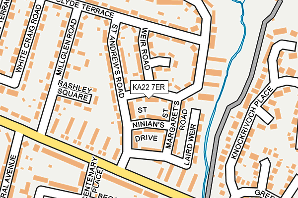KA22 7ER map - OS OpenMap – Local (Ordnance Survey)