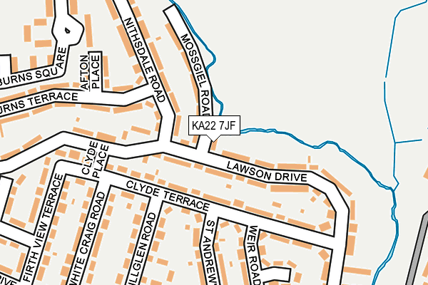 KA22 7JF map - OS OpenMap – Local (Ordnance Survey)