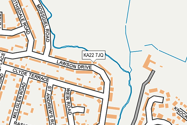 KA22 7JQ map - OS OpenMap – Local (Ordnance Survey)