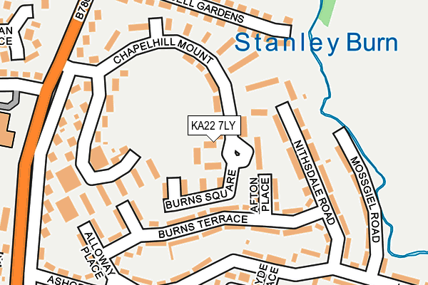 KA22 7LY map - OS OpenMap – Local (Ordnance Survey)