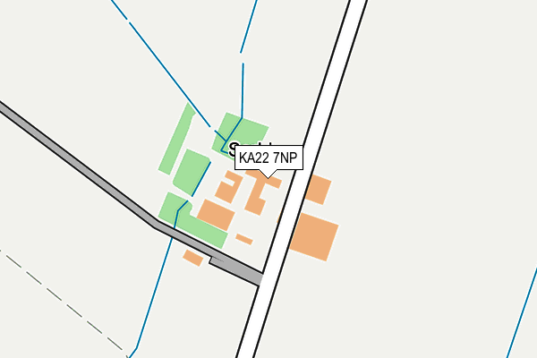 KA22 7NP map - OS OpenMap – Local (Ordnance Survey)