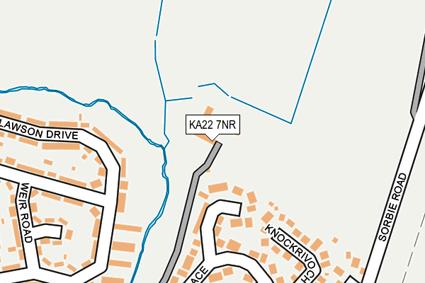 KA22 7NR map - OS OpenMap – Local (Ordnance Survey)