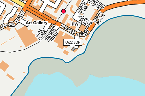 KA22 8DP map - OS OpenMap – Local (Ordnance Survey)