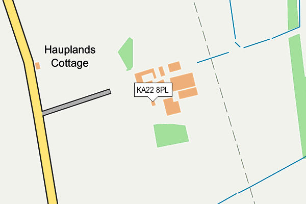 KA22 8PL map - OS OpenMap – Local (Ordnance Survey)