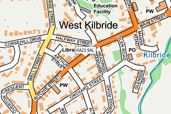 Map of GLENBRYDE LIMITED at local scale
