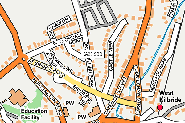 KA23 9BD map - OS OpenMap – Local (Ordnance Survey)